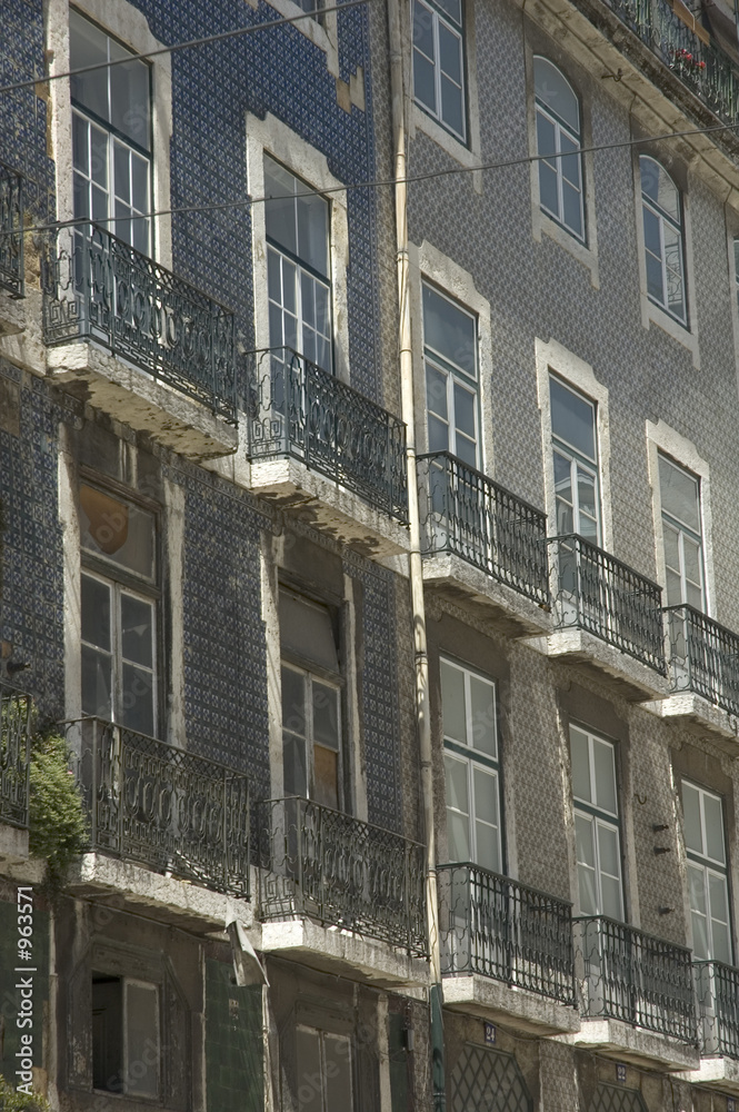facade of house, lisbon, portugal