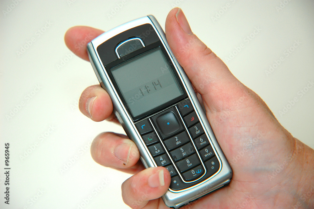 mobile phone and hand mobile phone and hand