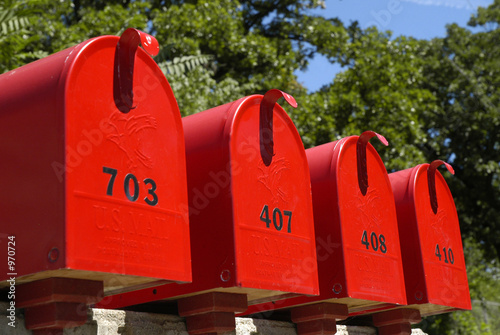 red mailbox row