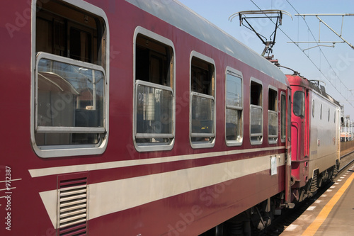 locomotive with train