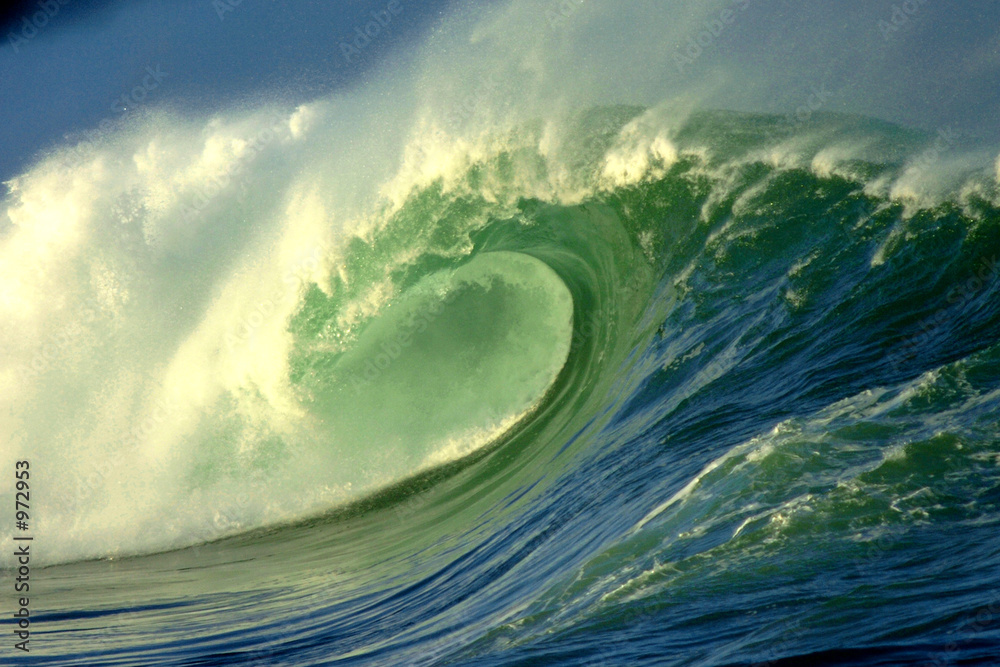 Canvas schilderij met Waimea Bay Wave #972953