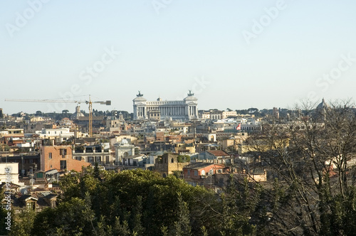 scenic view of rome' roofs