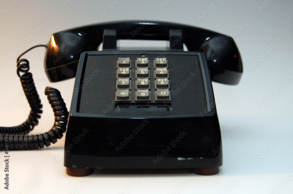 black phone with cord black phone with cord