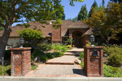 large custom home