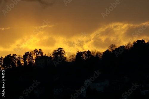 lueur d'incendie