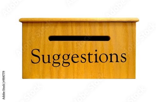 фотографія suggestion box