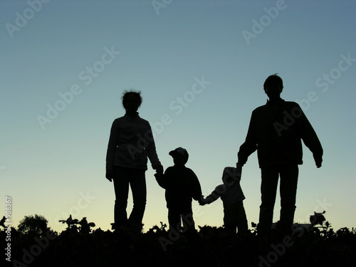 family of four sundown