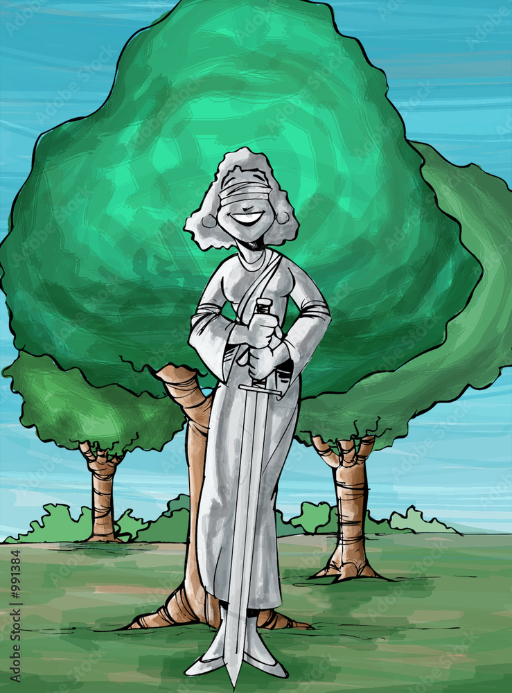 Obraz na plátně justice for the trees