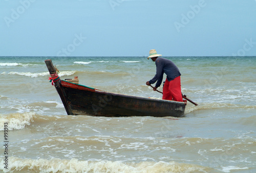 man and boat