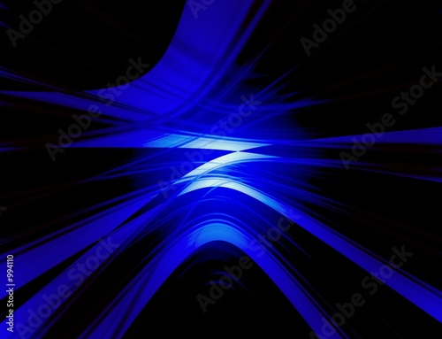 Fototapeta Naklejka Na Ścianę i Meble -  blue space rays