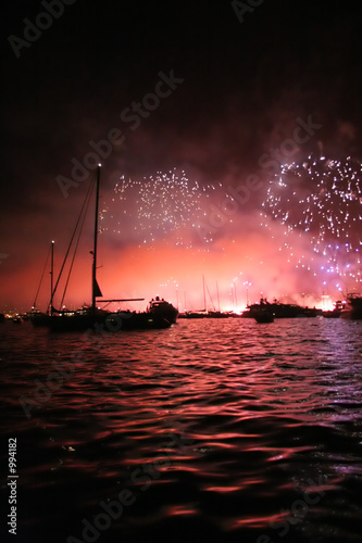 Obraz na płótnie fireworks w salonie