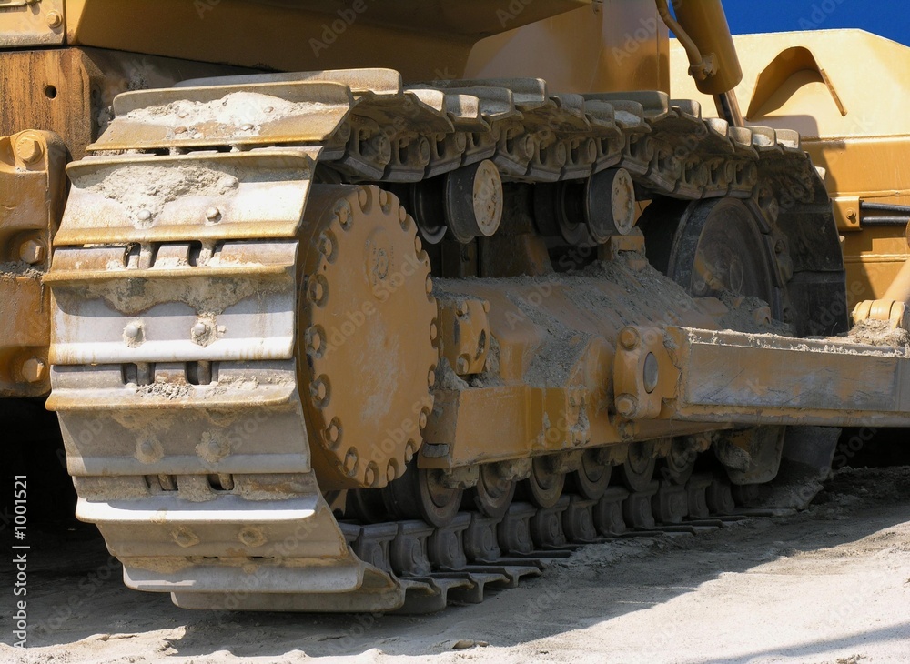 bulldozer used in construction.