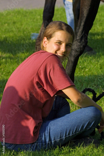 jeune cavalière