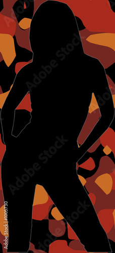 silhouette - orange camo