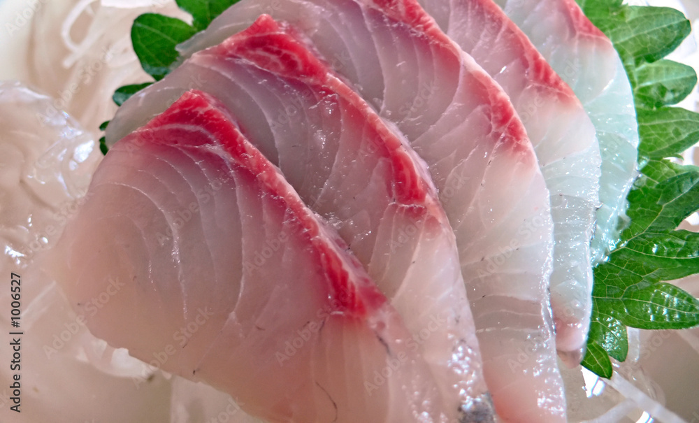 Naklejka premium served japanese sasimi