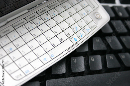 mobile phone keypad and computer keyboard