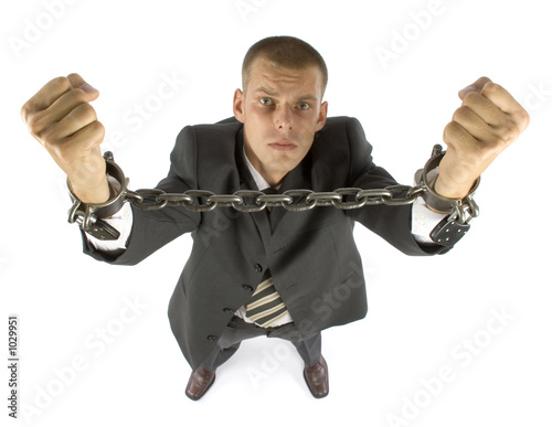 Fotografija chained businessman