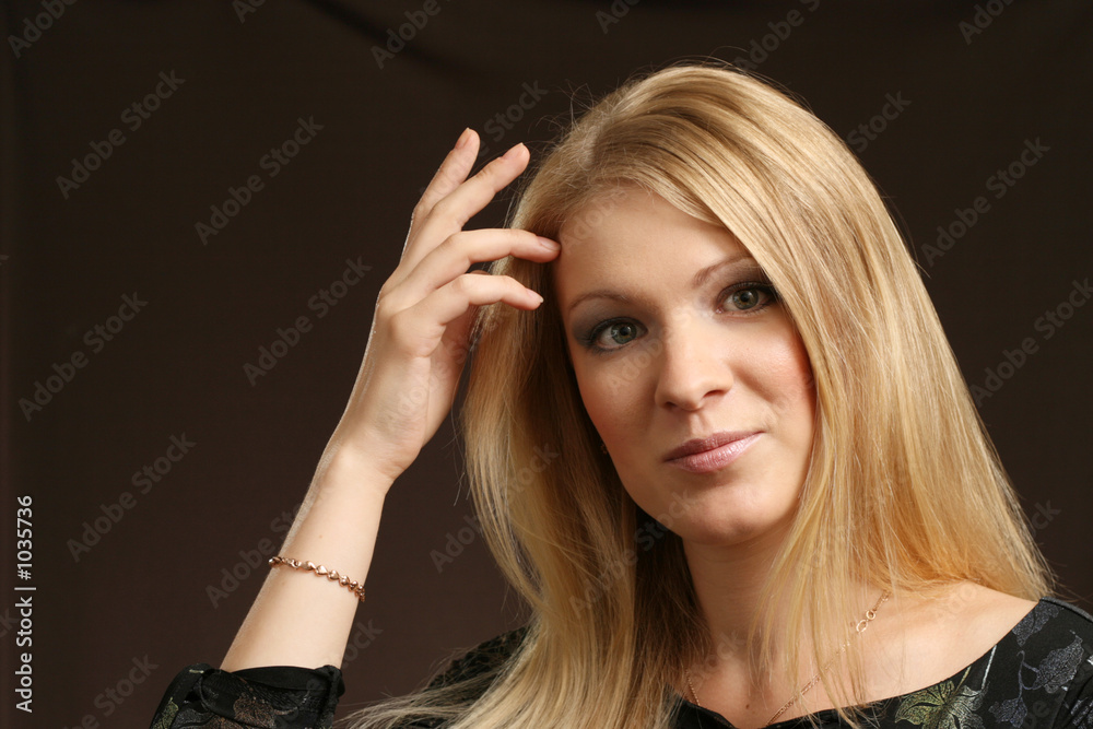 Naklejka premium pretty girl.