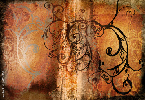 grunge swirls book spread