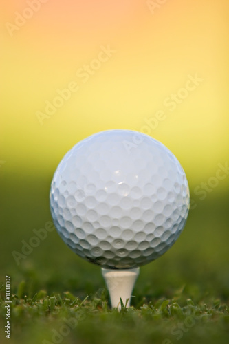 golf ball on tee