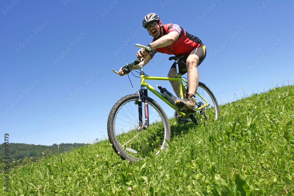 biken im grass