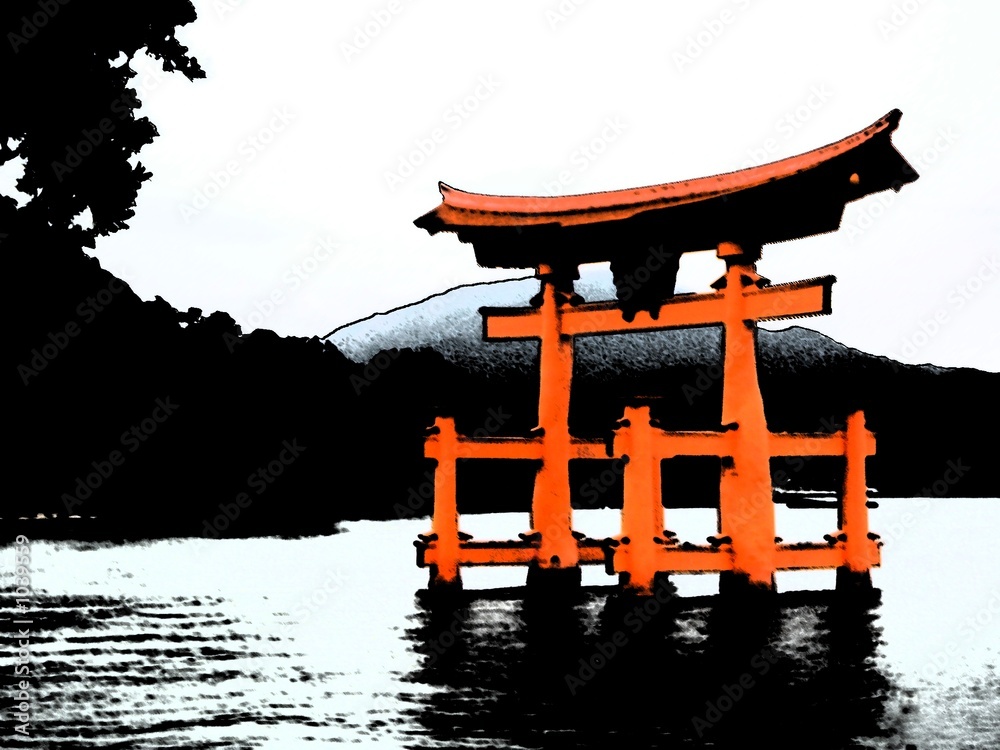 torii in miyajima