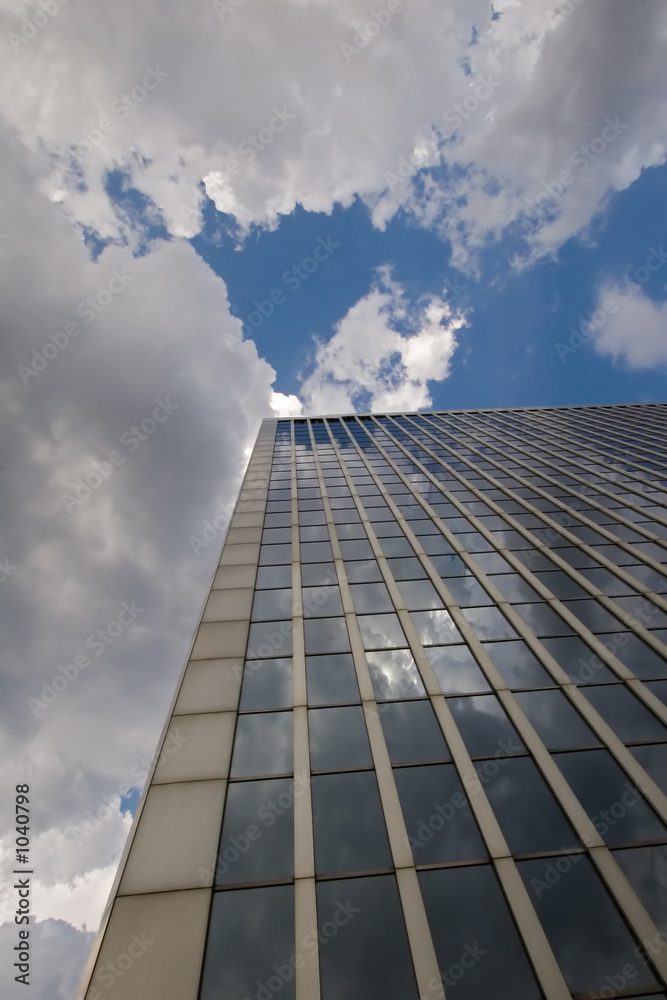 office buidling with blue sky office buidling with blue sky