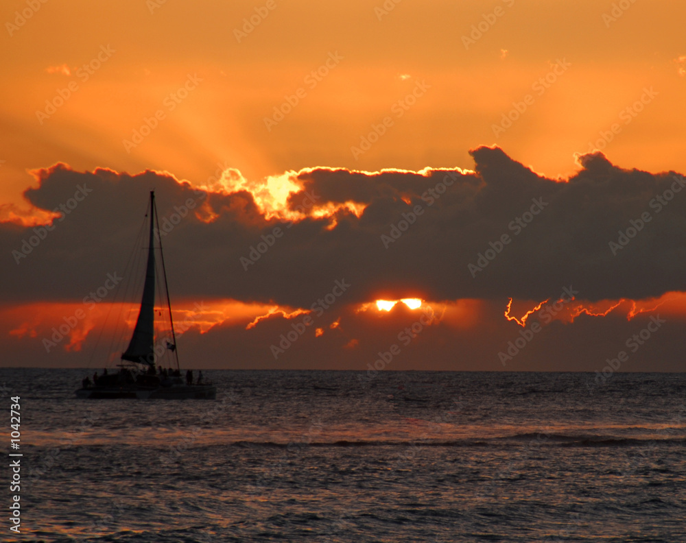 Obraz premium sunset sail