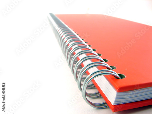 red notebook closeup photo