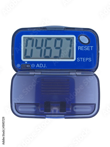 blue pedometer photo