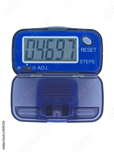 blue pedometer