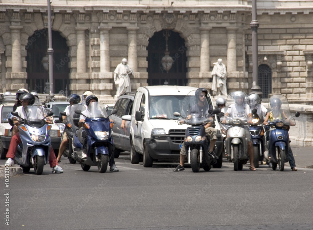 Naklejka premium scooters