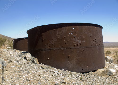 rusty storage drums