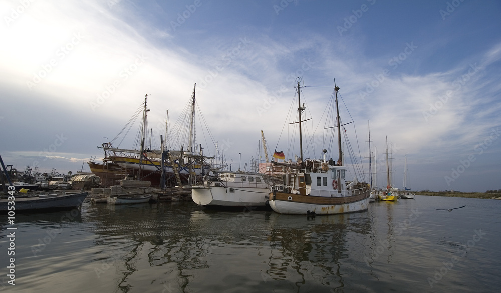 Fototapeta premium abendstimmung im hafen