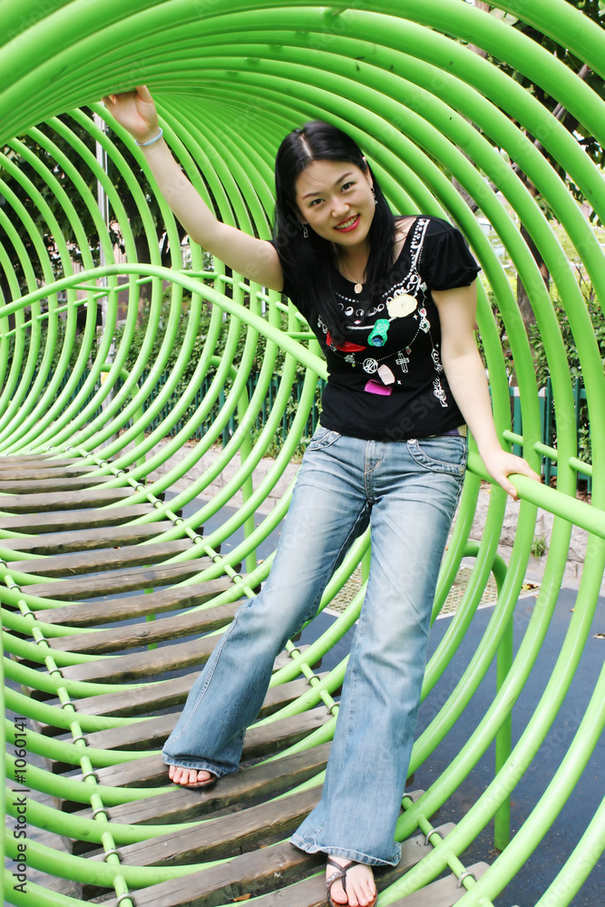 Fotografie asian woman playing