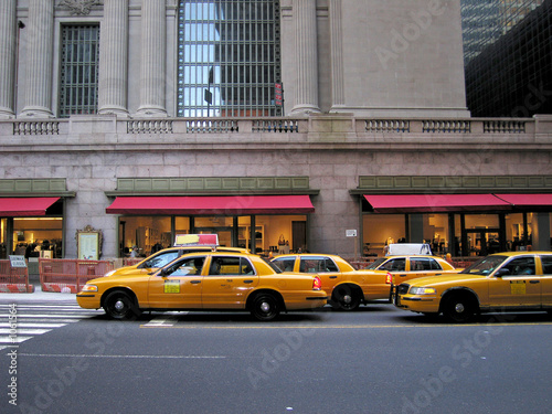taxis in traffic