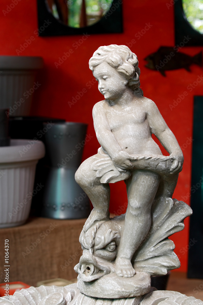 Fototapeta premium garden stone angel