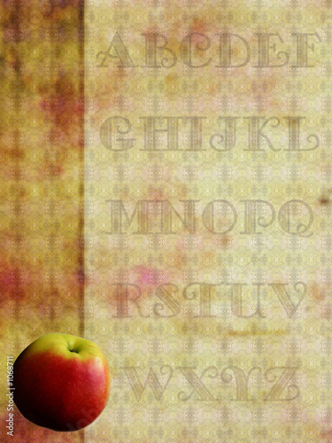 alphabet background, retro style