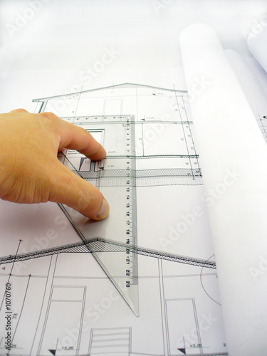 measuring on blueprints