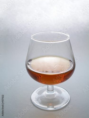 transparent glass with port photo