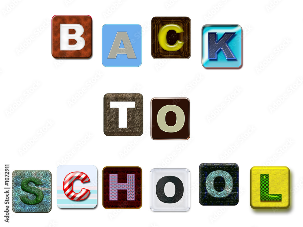 back to school colorful text, isolated back to school colorful text, isolated