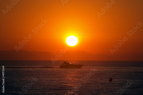 beautiful morning sunrise in roquetas del mar in spain