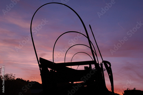waggon sunset