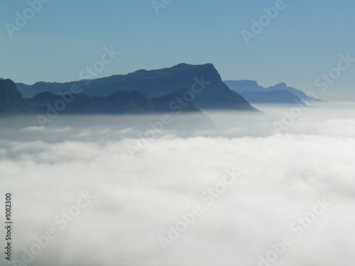 view from cape point with cloud