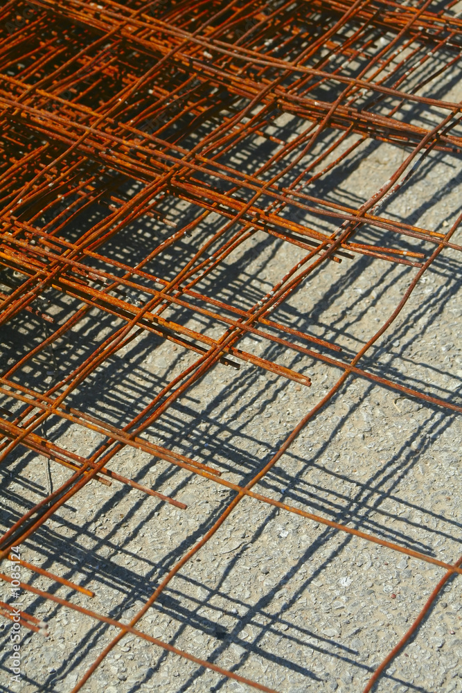 rusty mesh grid
