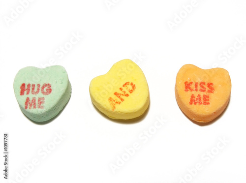 valentine's day candy heart message