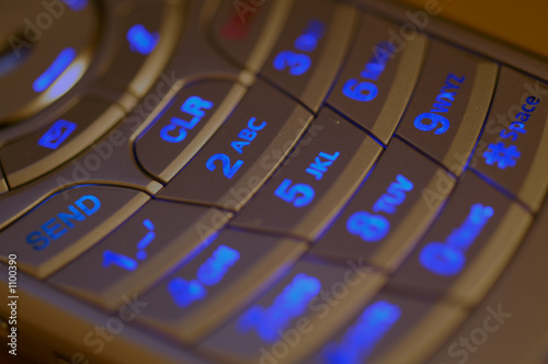 illuminated cell phone keypad
