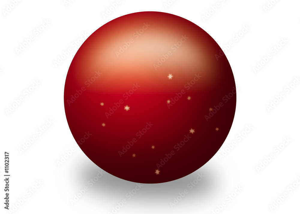 red crystal ball