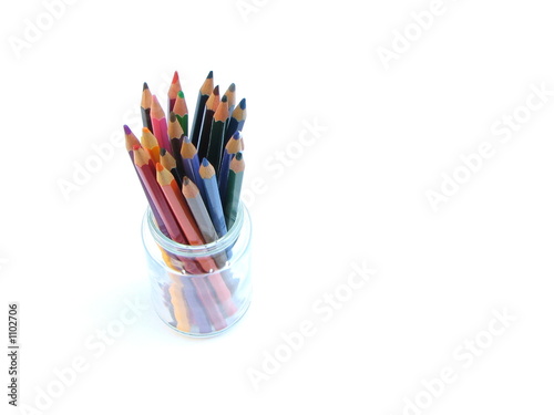 color pens in jar