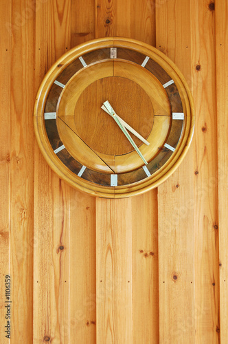 wooden clock